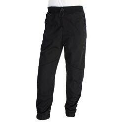 Kalhoty softshell s membránou 18000/12000 a dvojitými koleny - černé