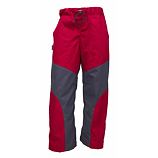 Kalhoty bavlněné letní  dvoubarevné - šedo - červené