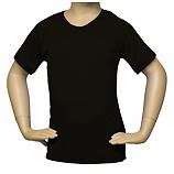 Tričko BAMBOO s UV ochranou  krátký rukáv-černá