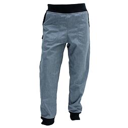 Kalhoty SOFTSHELL s prodlouženým sedem-šedý melír