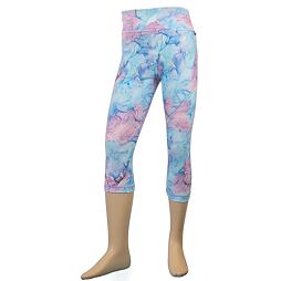 legíny 3/4 milk-silk - fialovo-tyrkysové