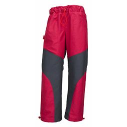 Kalhoty Outdoorové  s podšívkou-šedo-červené