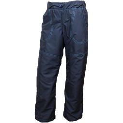 Kalhoty Outdoorové  s podšívkou-tmavě modré s tyrkysovým prošitím
