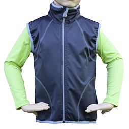 Vesta  SOFTSHELL letní tmavě šedá+lemovka světlešedá