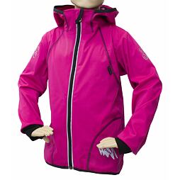 Bunda letní SOFTSHELL s membránou 18000/12000 - růžová