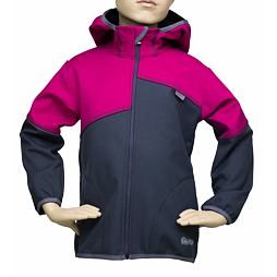 Bunda SOFTSHELL s membránou 30000/15000 - šedo růžová