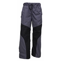 Kalhoty bavlněné letní  dvoubarevné - černo - šedé