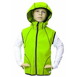 Vesta SOFTSHELL outdoor s kapucí-signální zelenožlutá