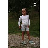 šortky milk-silk - květy na mentolové