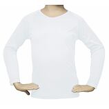 Tričko BAMBOO s UV ochranou  dlouhý rukáv-bílá