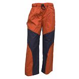 Kalhoty bavlněné letní  dvoubarevné-šedo oranžové