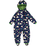 Kombinéza  softshell kojenecká - lenochodi na tmavě modré