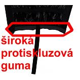 detail - široká protiskluzová guma