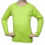 Tričko BAMBOO s UV ochranou  dlouhý rukáv-limetkově zelená